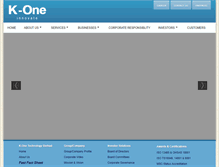 Tablet Screenshot of k-one.com